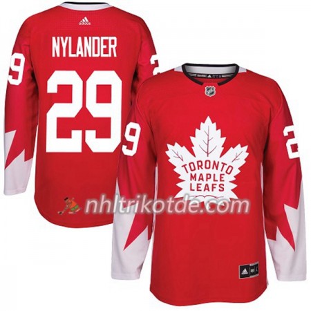 Toronto Maple Leafs Trikot William Nylander 29 Adidas 2017-2018 Rot Alternate Authentic - Herren